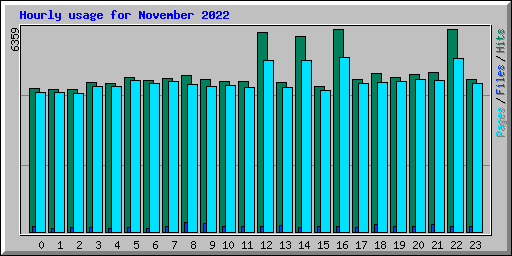 Hourly usage for November 2022