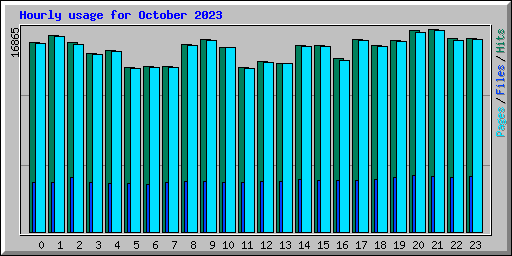 Hourly usage for October 2023