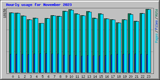 Hourly usage for November 2023