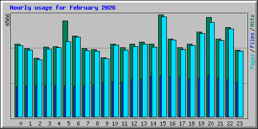 Hourly usage for February 2026