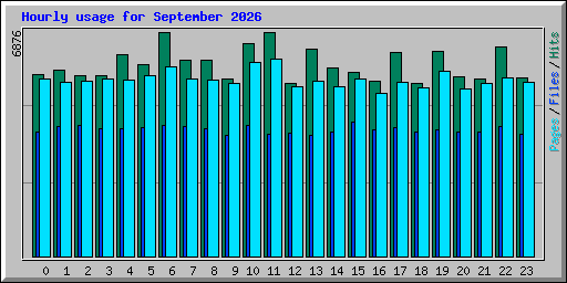 Hourly usage for September 2026